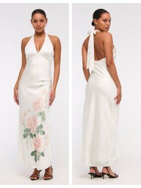 Abercrombie & Fitch Julia Slip Halter Maxi Dress